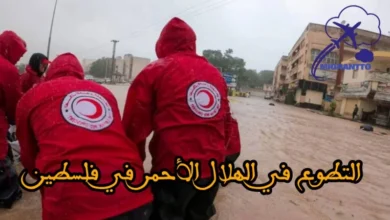 التطوع في الهلال الأحمر الفلسطيني